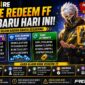 Kode Redeem FF hari ini