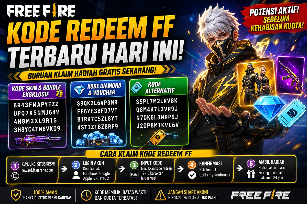 Kode Redeem FF hari ini