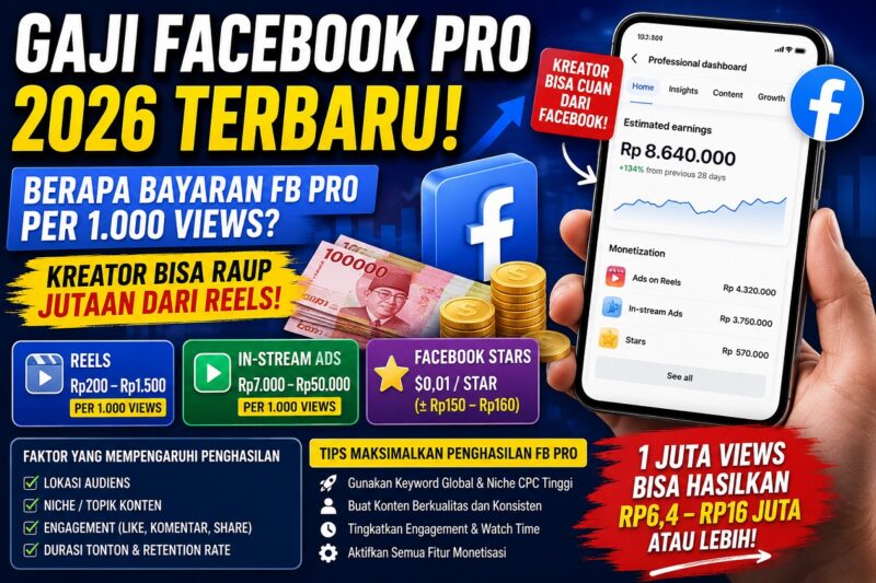 Kalkulasi Gaji FB Pro terbaru