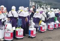 Ilustrasi jemaah haji Indonesia sampai ke Tanah Air