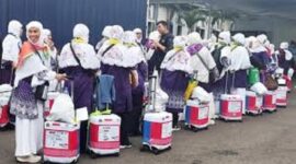 Ilustrasi jemaah haji Indonesia sampai ke Tanah Air