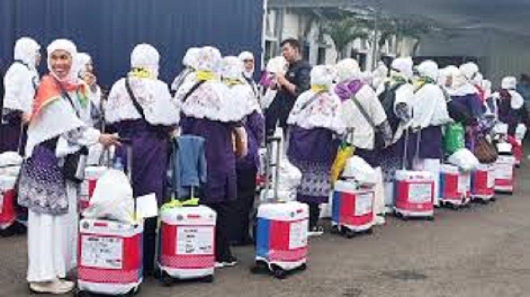 Ilustrasi jemaah haji Indonesia sampai ke Tanah Air