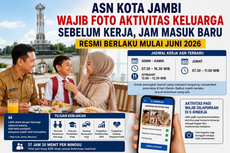 Jam kerja ASN Pemkot Jambi