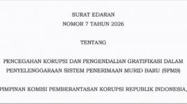 Surat Edaran KPK tentang pencegahan korupsi dan pengendalian gratifikasi dalam SPMB