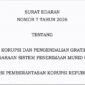 Surat Edaran KPK tentang pencegahan korupsi dan pengendalian gratifikasi dalam SPMB