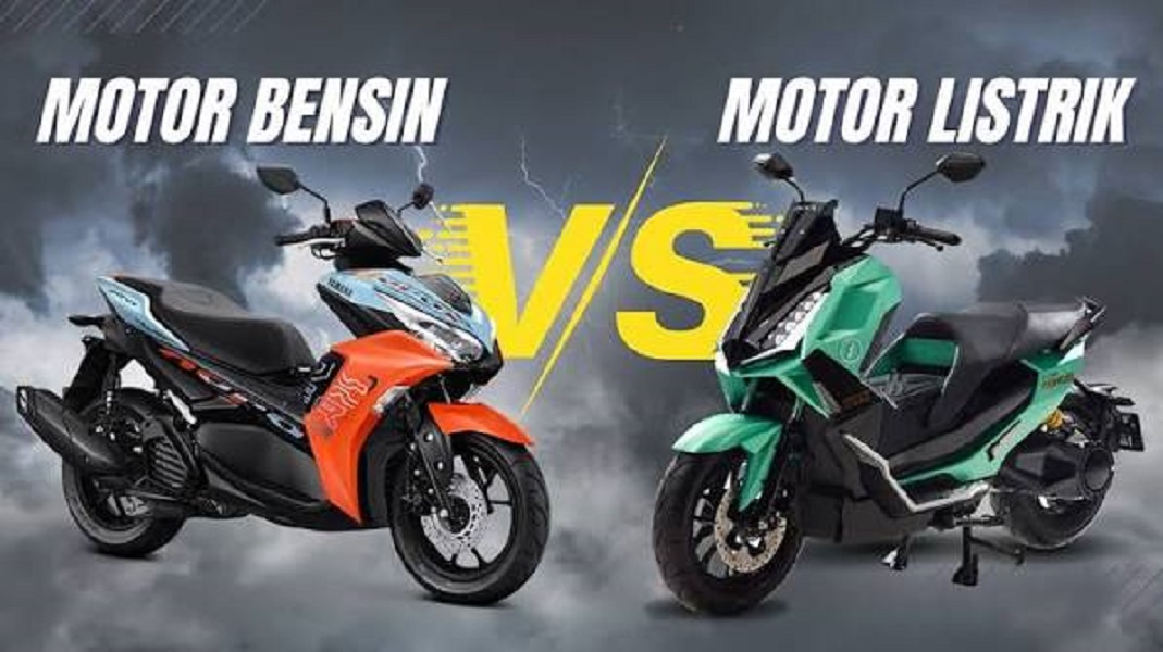 Perbandingan motor bensin vs motor listrik