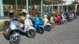 Ilustrasi banyak motor listrik dijual kembali