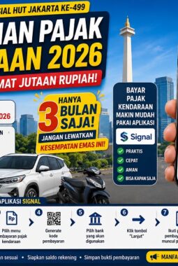 Cara Bayar Pajak Kendaraan Online di SIGNAL Saat Pemutihan, Cukup dari HP dan Bebas Denda