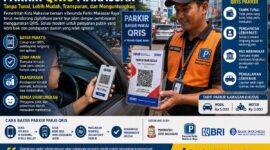 Ilustrasi parkir QRIS di Makassar