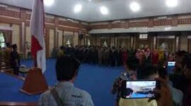 Prosesi pelaksanaan pelantikan yang dilaksanakan Pemkot Sungai Penuh beberapa waktu lalu