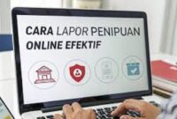 Ilustrasi cara lapor penipuan online
