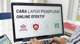 Ilustrasi cara lapor penipuan online
