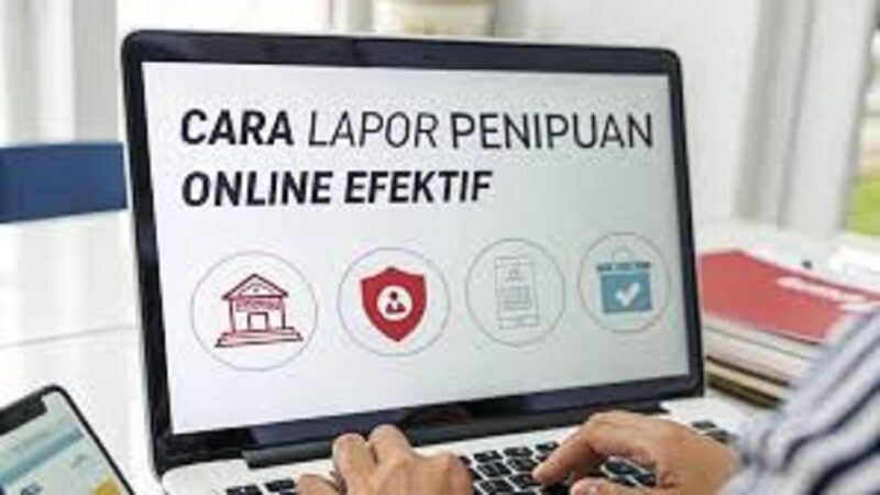 Ilustrasi cara lapor penipuan online
