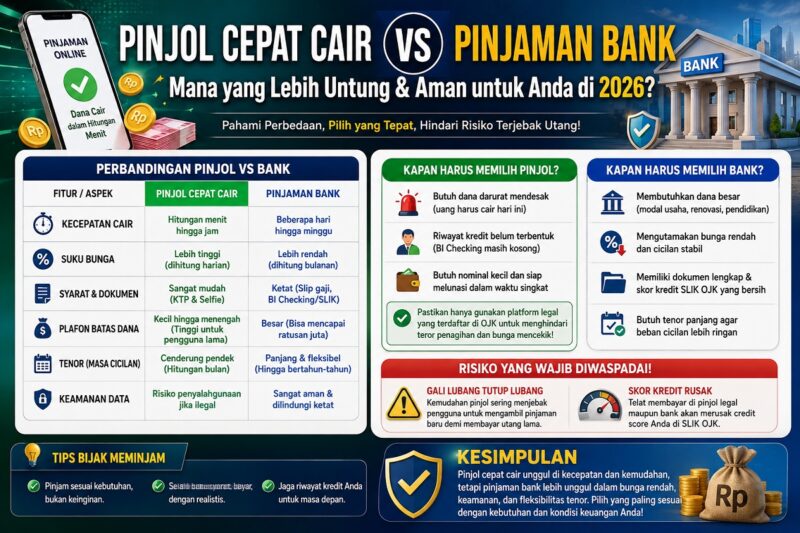 Pinjol vs bank mana yang lebih baik