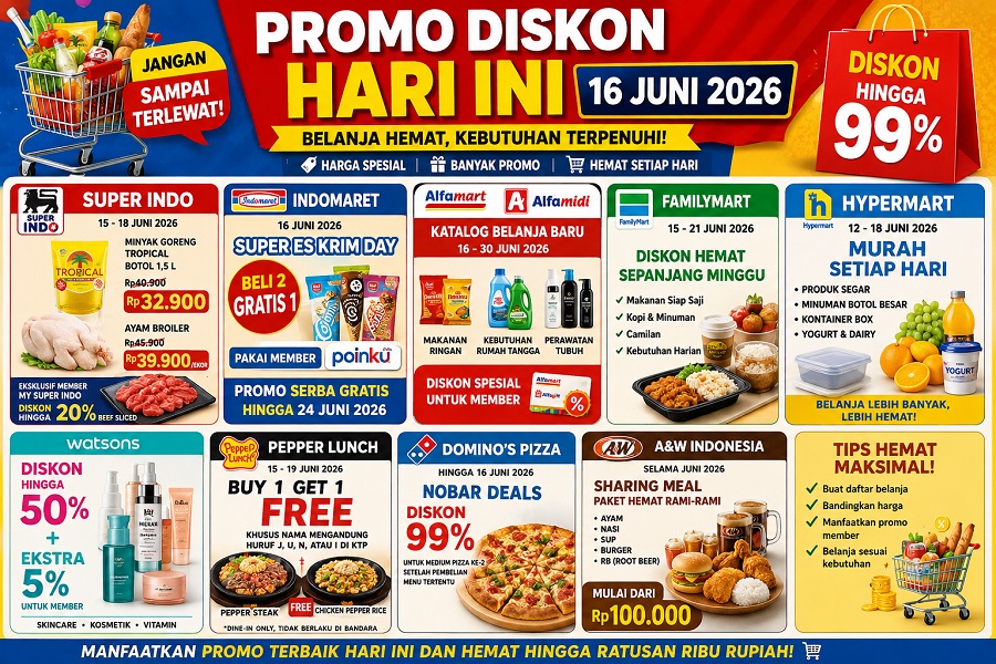 Promo diskon hari ini