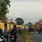 Tampak antrian Dumptruck di salah satu SPBU Sungai Penuh