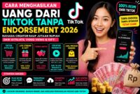 Cara dapat uang dari tiktok tanpa endorse