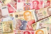 Ilustrasi daftar nilai tukar rupiah terhadap mata uang di beberapa negara di asia