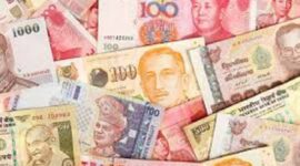 Ilustrasi daftar nilai tukar rupiah terhadap mata uang di beberapa negara di asia