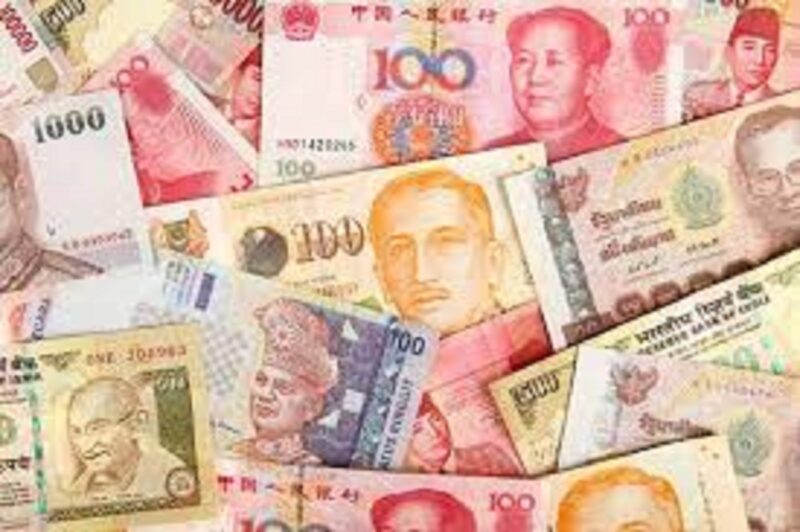 Ilustrasi daftar nilai tukar rupiah terhadap mata uang di beberapa negara di asia
