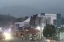 Tampak salah satu rumah warga di desa Tutung Bungkuk Kerinci yang rusak diterjang angin puting beliung