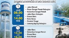 Jadwal Distribusi Air Perumda Tirta Khayangan Sungai Penuh