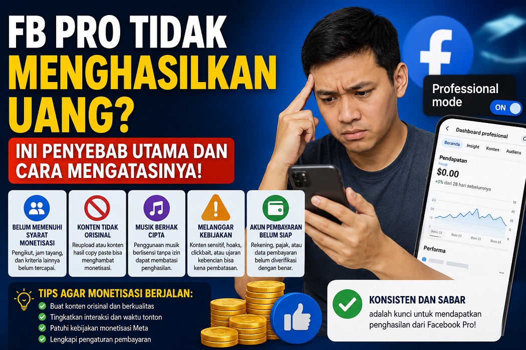 FB Pro tak menghasilkan uang