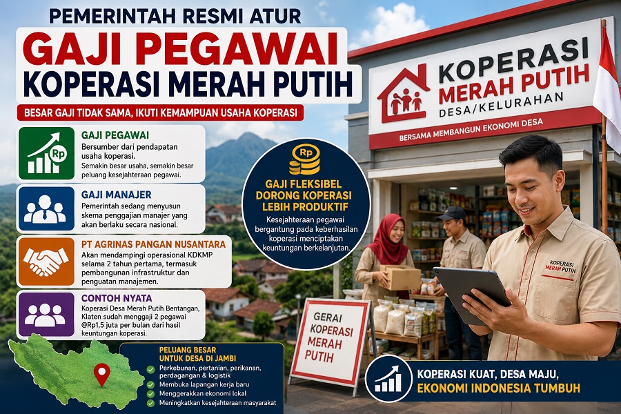 Gaji pegawai koperasi resmi ditetapkan