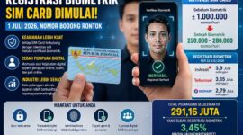 Registrasi Biometrik kartu sim dimulai