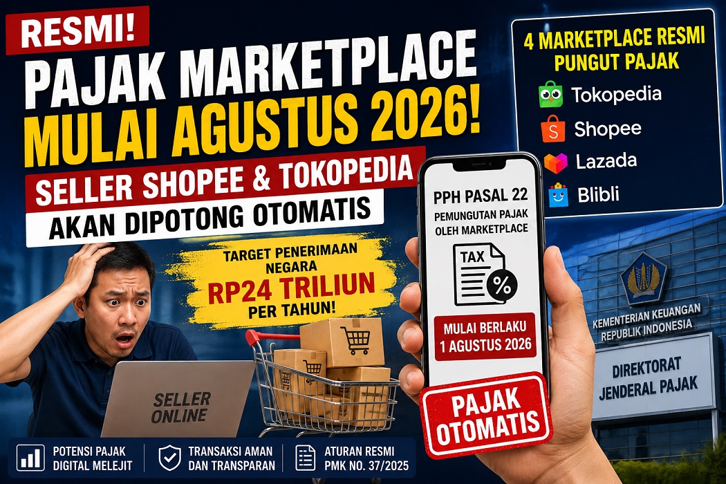 Pajak Marketplace resmi berlaku