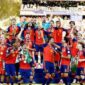 Selebrasi pemain timnas spanyo;l saat meraih juara piala Dunia 2026