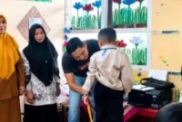 Prosesi pengurukuran seragam gratis yang mulai digelar pemkot sungai penuh