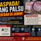 Waspada uang palsu beredar di jambi