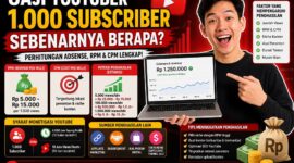 Kalkulasi gaji youtuber dengan 1000 subcriber