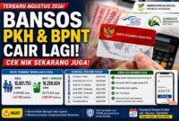 Bansos PKH dan BNPT Agustus Mulai Cair