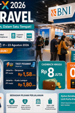 BNI wondrX 2026 Hadirkan Zona Travel, Tiket Pesawat Murah hingga Visa dalam Satu Tempat