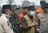 Bupati Muaro Jambi saat dilokasi Karhutla