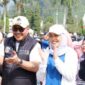 Walikota Sungai Penuh,, Alfin didampingi Ketua TP-PKK Sungai Penuh, Sri Kartini Alfin saat mengikuti acara
