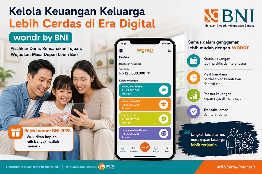 Kelola keuangan keluarga bersama Wondr by BNI