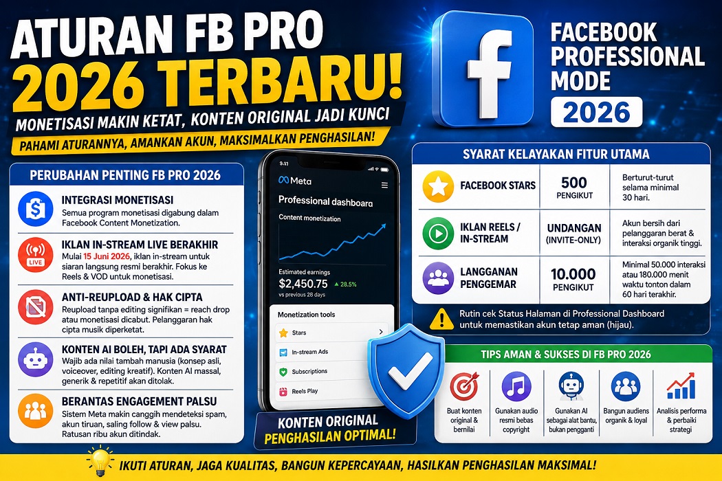 Aturan FB Pro terbaru 2026
