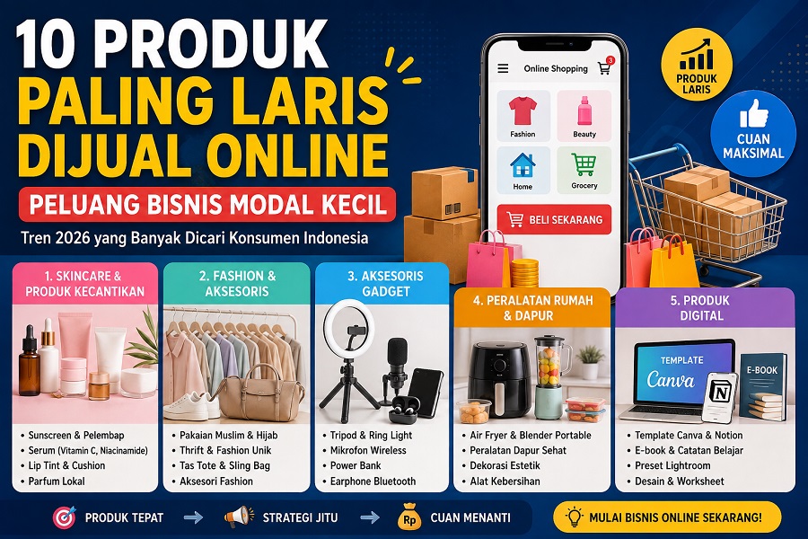 Bisa jadi referensi, 10 produk paling banyak di cari saat ini