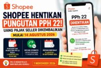 Pajak PPH 22 Marketplace di tunda,