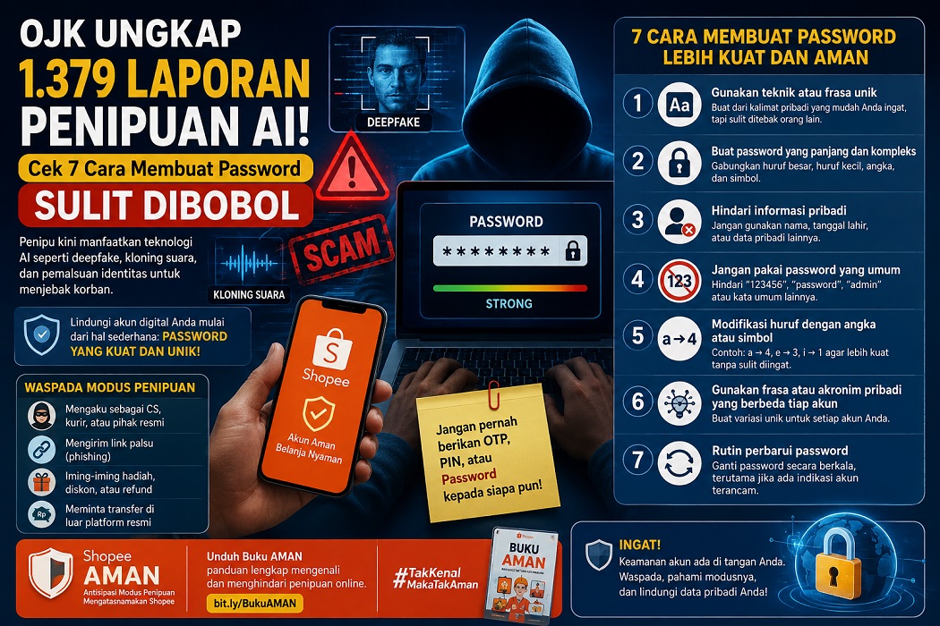 Bahaya penipuan online semakin canggih dan mengancam