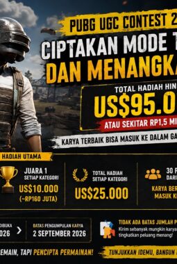 PUBG Siapkan Hadiah Rp1,5 Miliar! Kreator Mod Bisa Masuk Game, Ini Cara Ikut Kontes 2026
