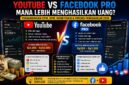 Perbedaan pendapatan Youtube vs facebook pro terbaru