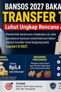 Bansos 2027 Berubah Total, Pemerintah Siapkan Transfer Tunai hingga Rp5,4 Juta