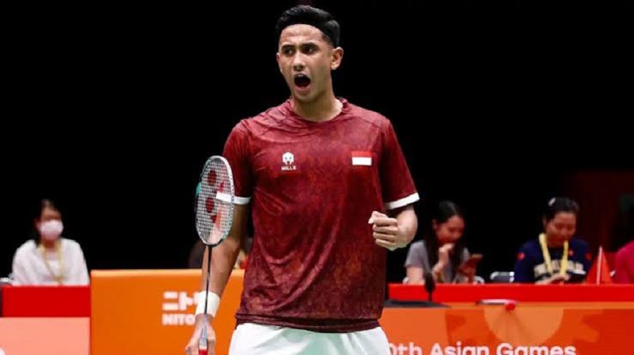 Alwi Farhan pemain Tim Badminton Indonesia