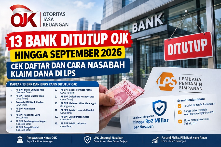 Ilustrasi 13 Bank yang ditutup