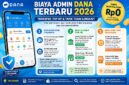 Biaya admin dana terbaru