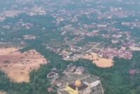 Foto ; Sarolangun dri atas ditengah musim kemarau